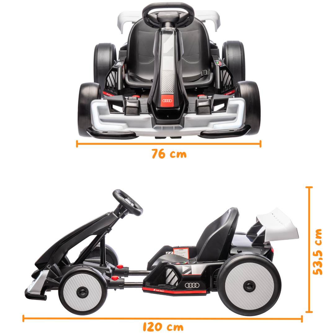 Audi Drift e-Gokart - White