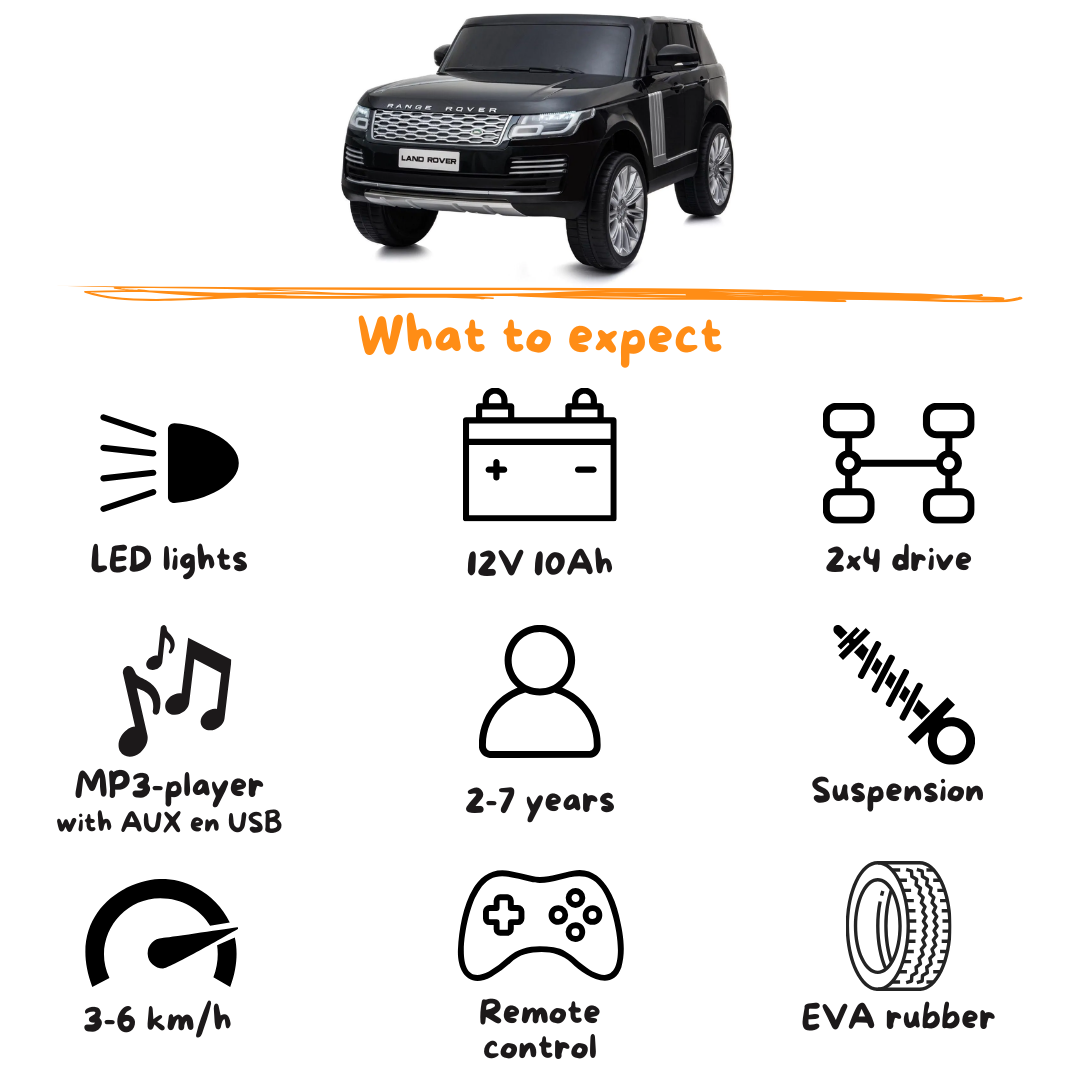 Range Rover Vogue HSE (2-seater) - Black