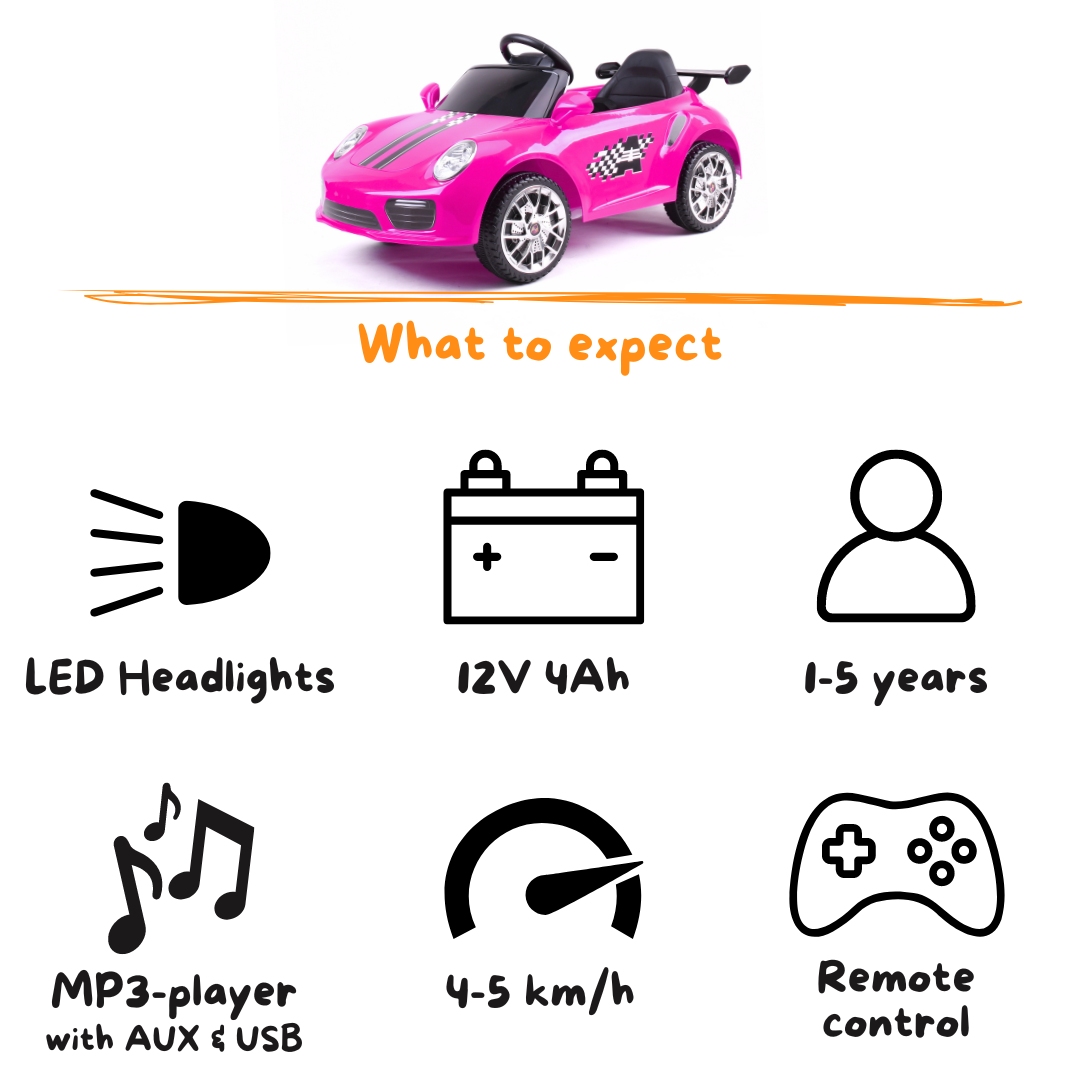 Vrooomy® 911 Turbo S - Roze