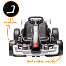 Audi Drift e-Gokart - White