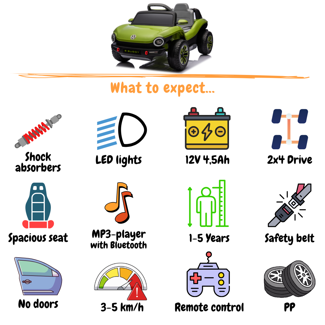 Volkswagen E-Buggy Concept - Groen