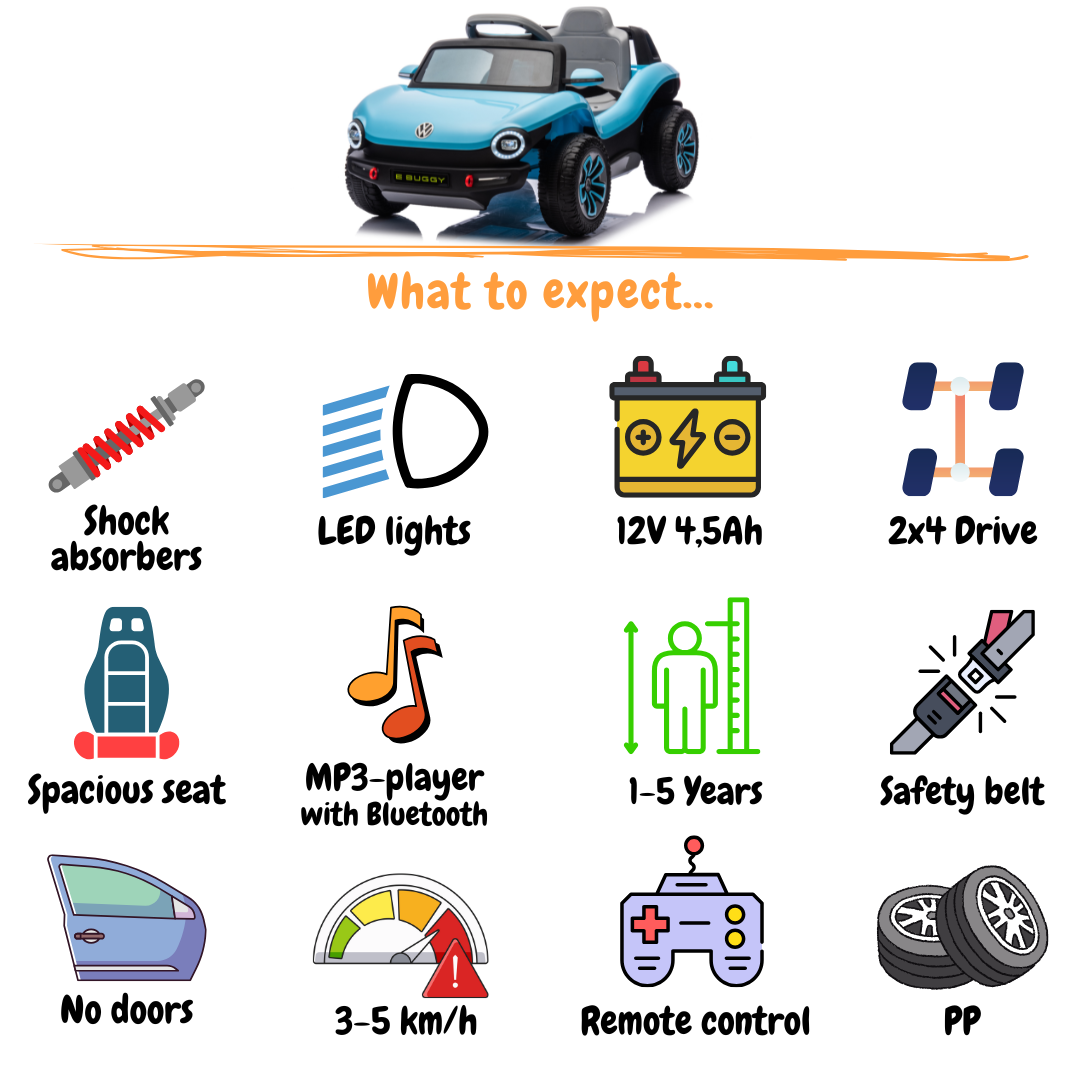 Volkswagen E-Buggy Concept - Blauw