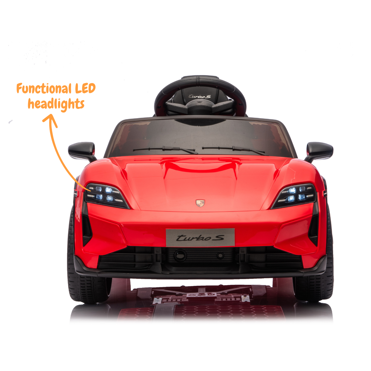 Porsche Taycan Turbo S - Rood