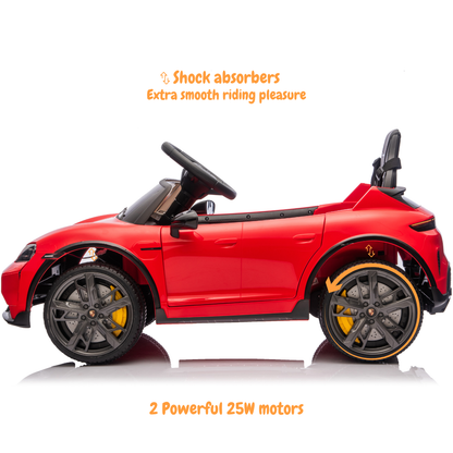 Porsche Taycan Turbo S - Rood