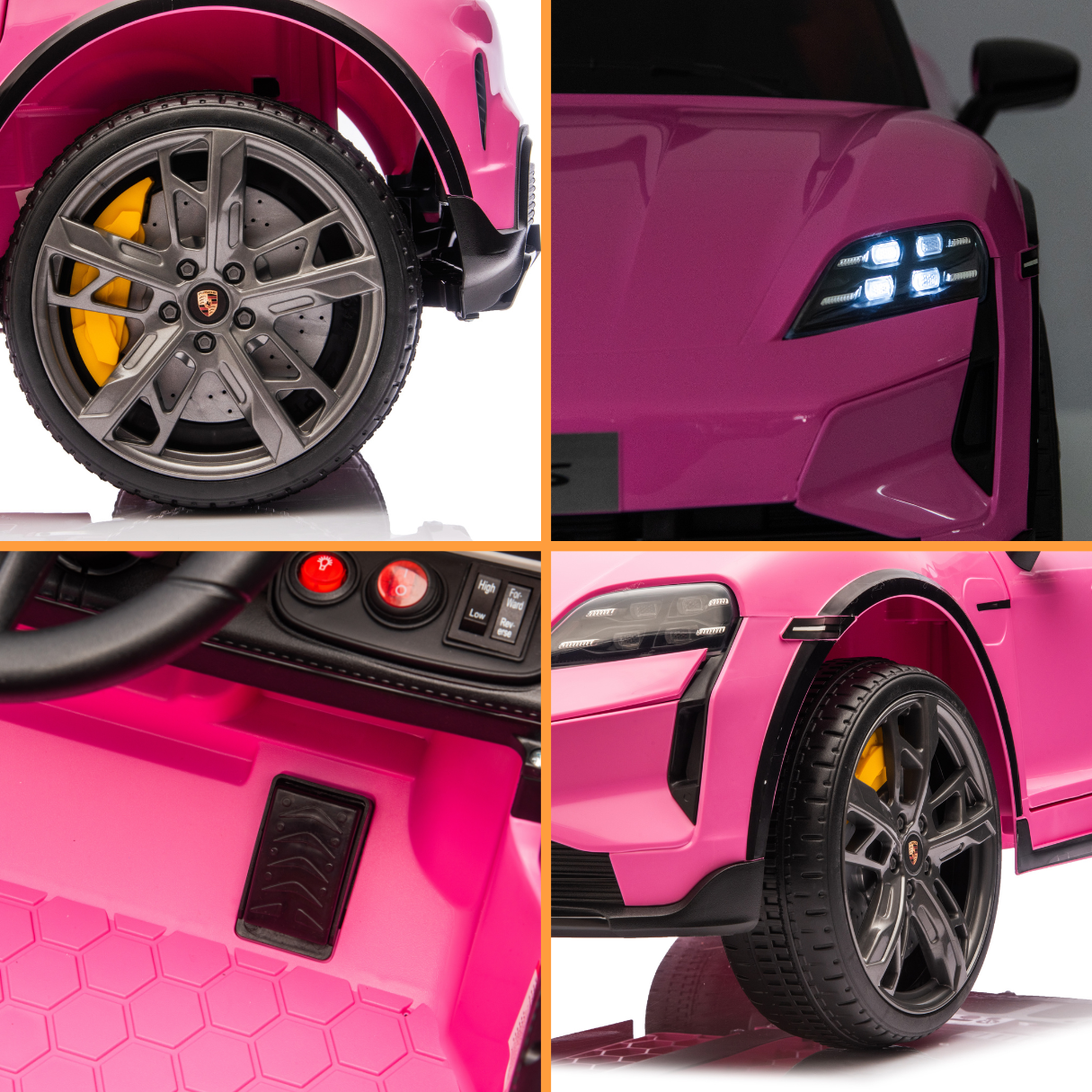 Porsche Taycan Turbo S - Roze