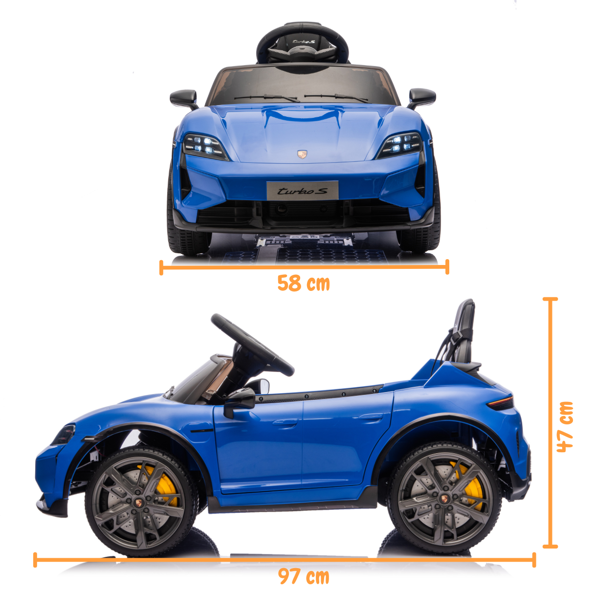 Porsche Taycan Turbo S - Blauw