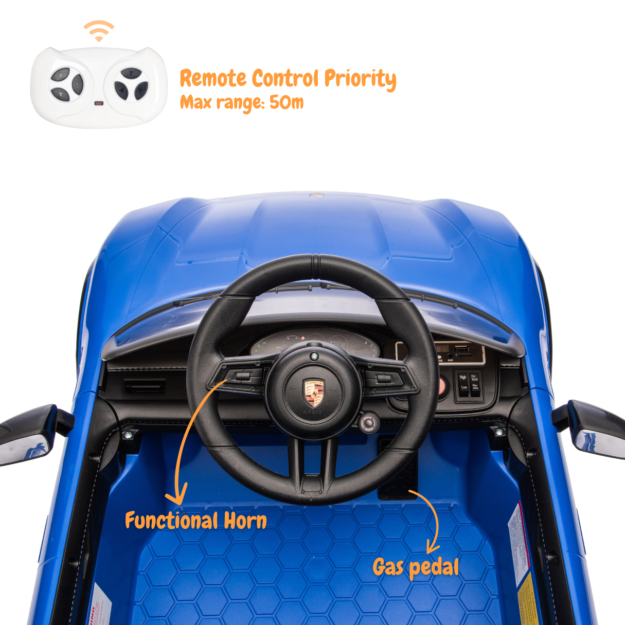 Porsche Taycan Turbo S - Blauw