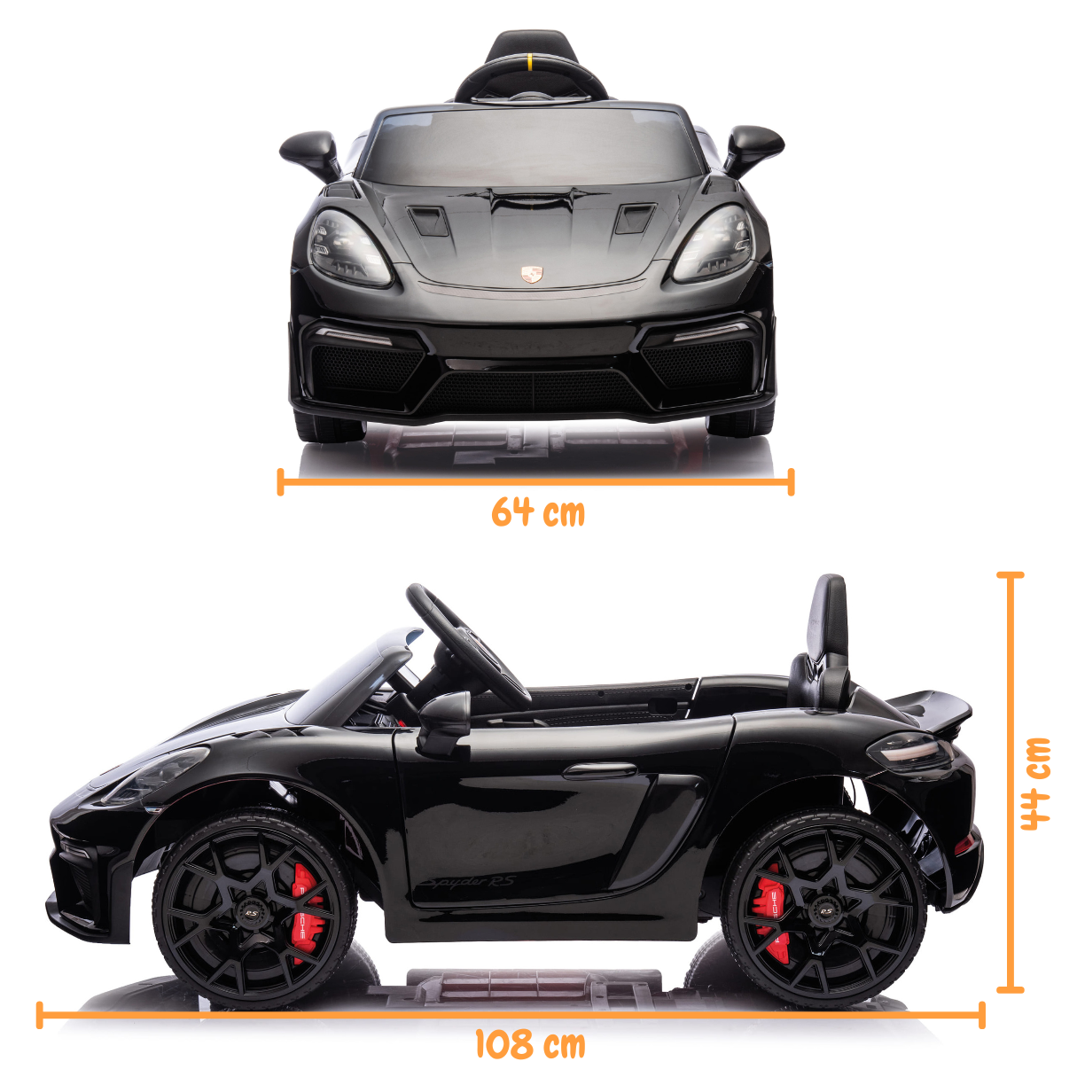 Porsche 718 Spyder RS - Zwart