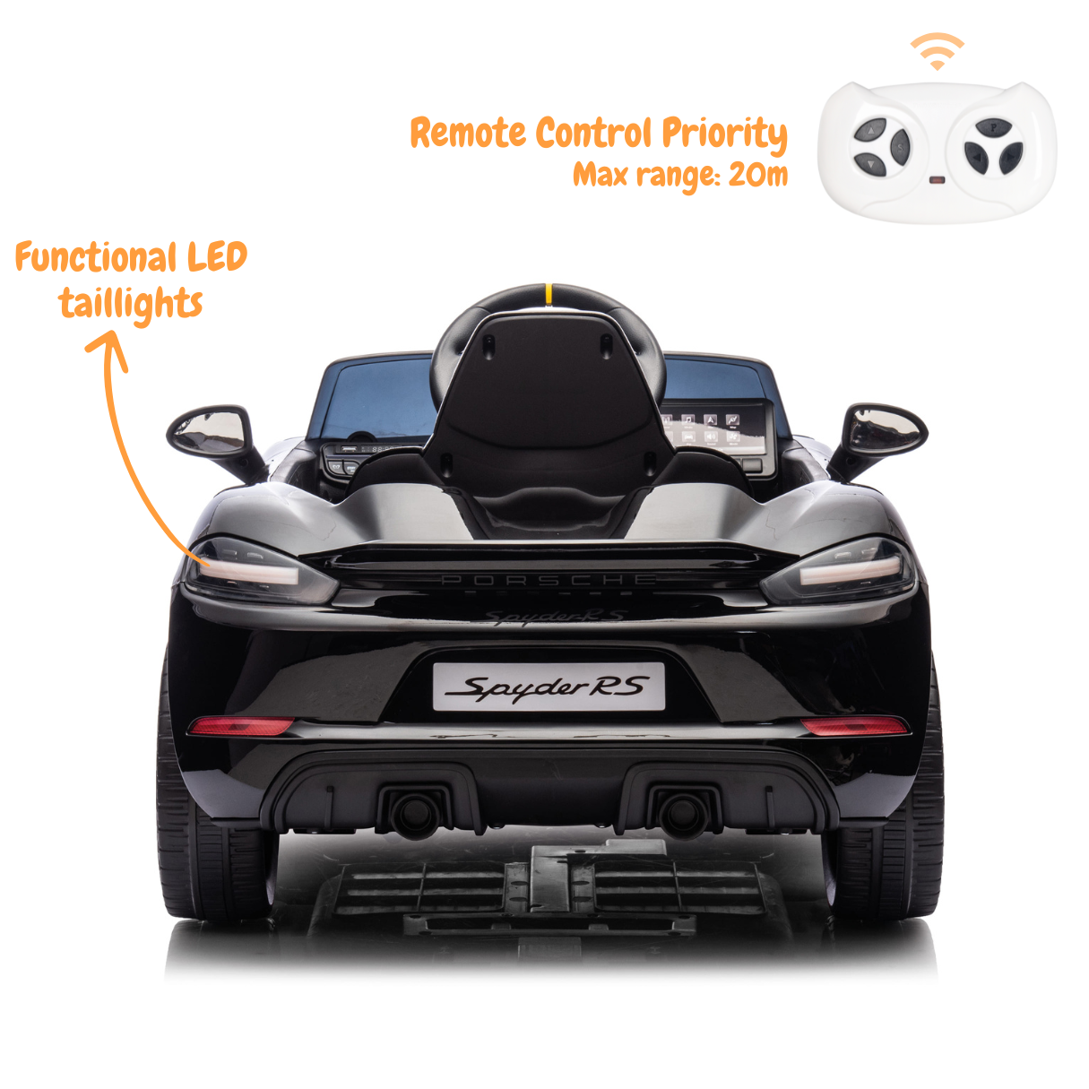 Porsche 718 Spyder RS - Zwart