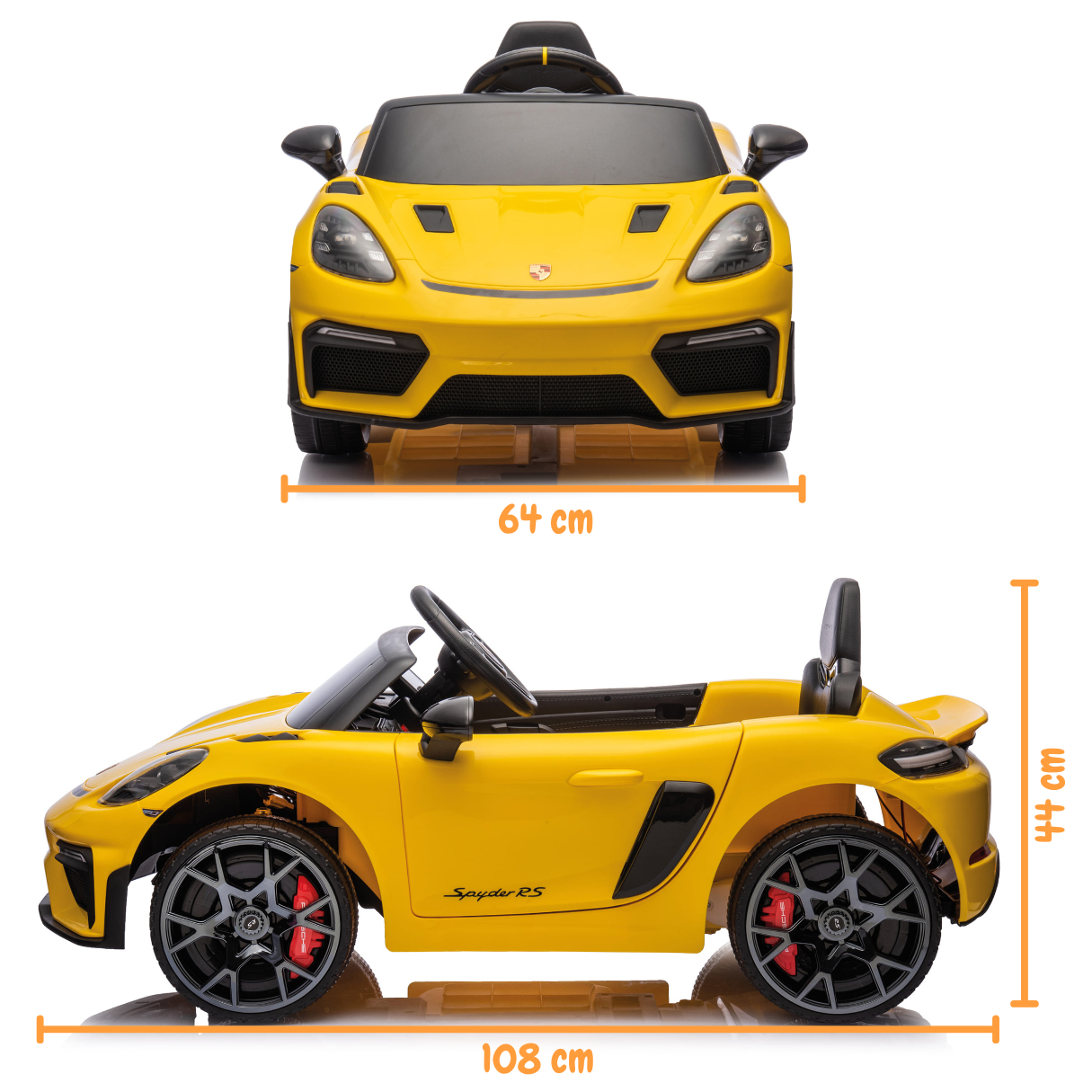 Porsche 718 Spyder RS - Geel