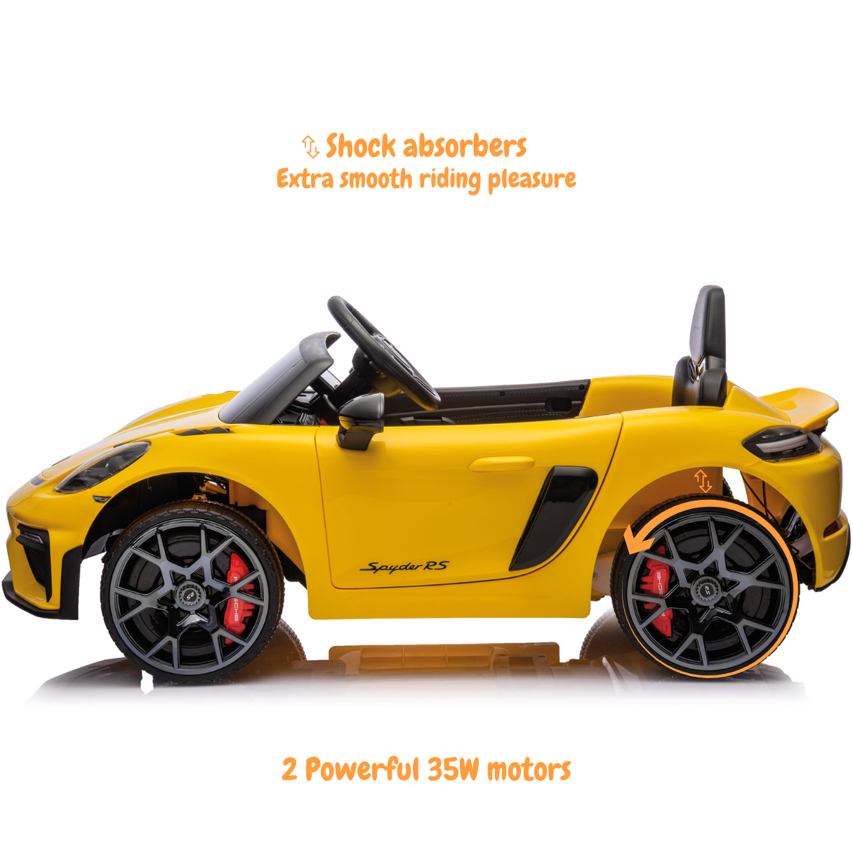 Porsche 718 Spyder RS - Geel