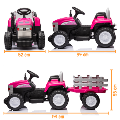 Vrooomy® Tractor T7 - ​​Pink