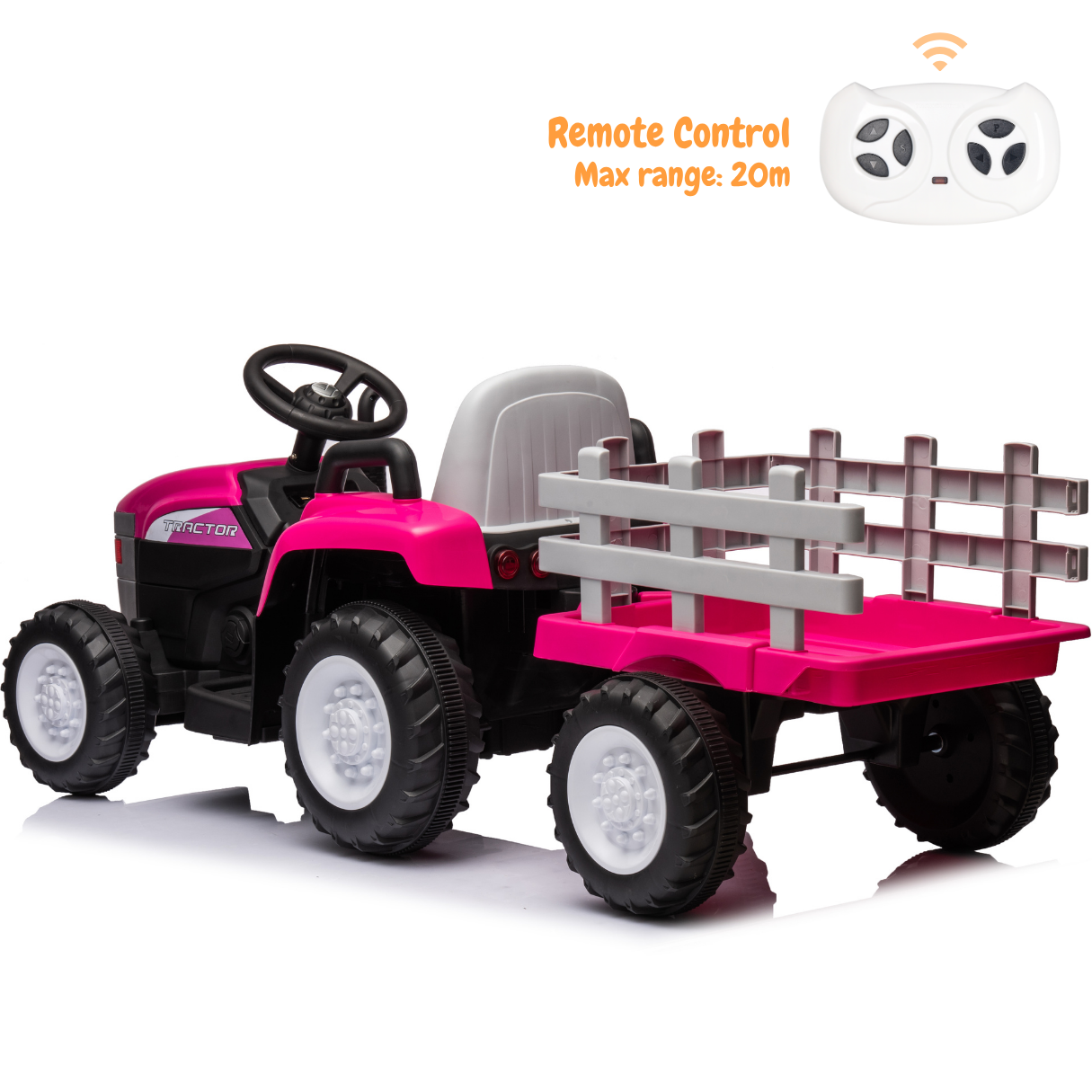 Vrooomy® Tractor T7 - ​​Pink