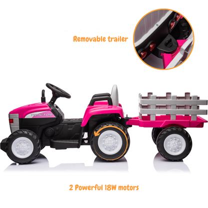 Vrooomy® Tractor T7 - ​​Pink