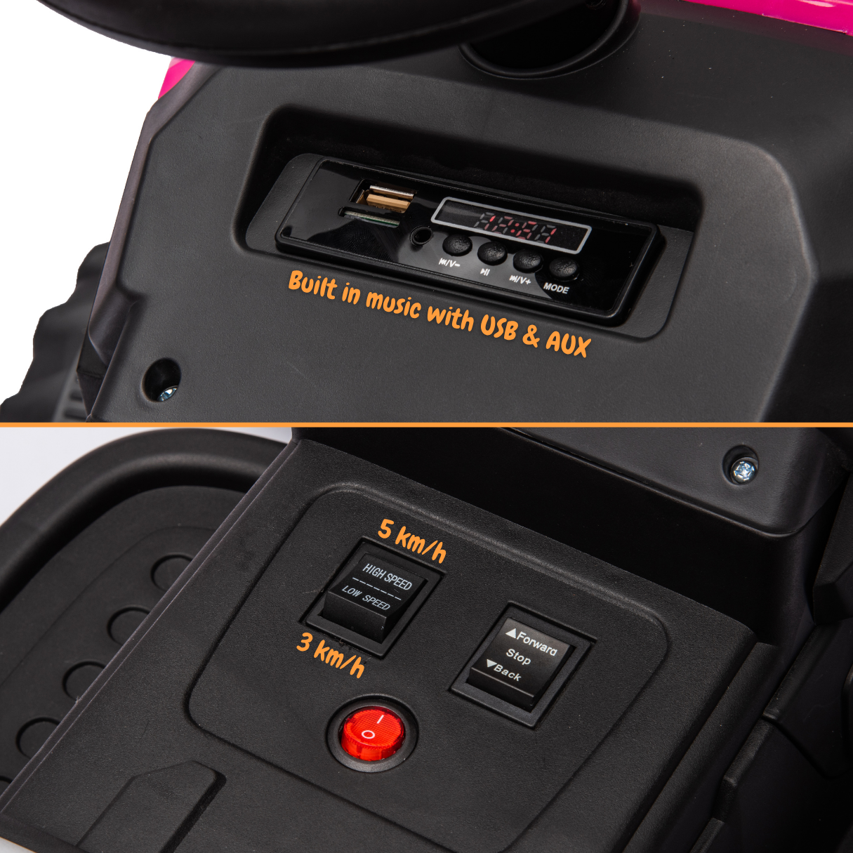 Vrooomy® Tractor T7 - ​​Pink