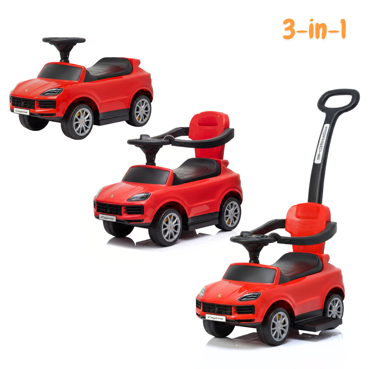 Porsche Cayenne Turbo S 3-in-1 - Rood
