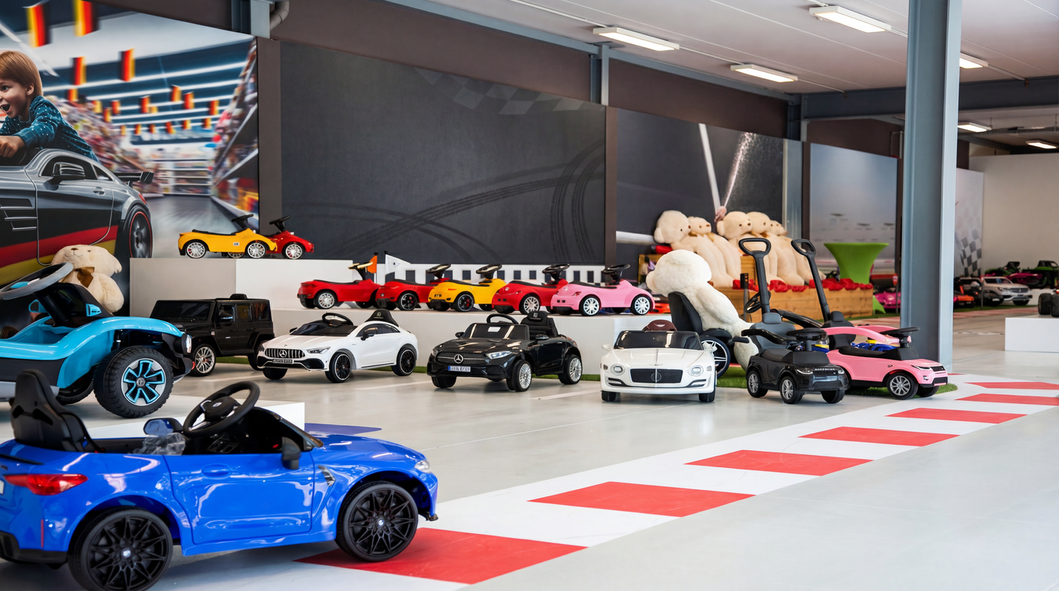 Showroom Elektrische Kinderauto’s & Rijdend Speelgoed | Vrooomy