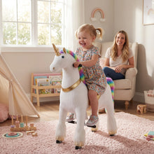 Vrooomy® Mechanische Eenhoorn L - Wit